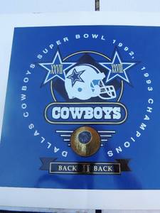 lot 87 image: Dallas Cowboy crests #3 size 24x18x1