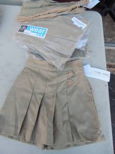 lot 93 image: NEW CFj khaki wrap skort size 3 x 8 pieces