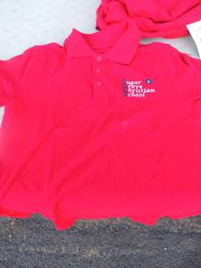 lot 95 image: NEW CFj lot of 5  Youth short sleeve Pique polo size medium 1012