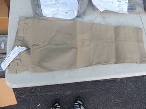 lot 99 image: NEW CFj lot of 2 girls  Kacki capris size17Jr.