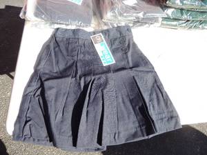 lot 123 image: NEW CFj lot of 5 navy girls wrap skirt size 10