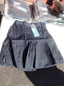 lot 124 image: NEW CFj lot of 6 navy girls wrap skirt size 10