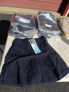 lot 142 image: NEW CFj lot of 6 navy girls wrap skort size 6x