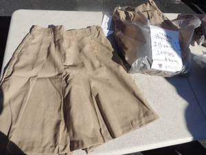 lot 147 image: NEW CFj lot of 4 Khakii girls wrap skort size 11J