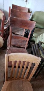 lot 8 image: Set of Ashley Dining Chairs (3 Total) Plus Additional Wooden Chair