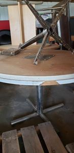 lot 22 image: Pairs of Round Tables 4 across, 29 Tall