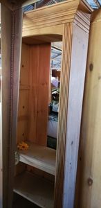 lot 94 image: Wood Book Shelf Pair 24x12.5x78 each