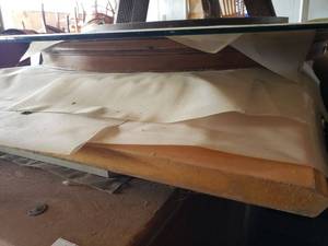 lot 50 image: Wooden Table Tops various 3 total