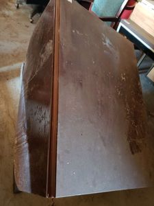 lot 64 image: Vintage Drop-Leaf Table, Needs a Couple Legs