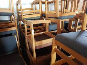 lot 66 image: Set of Wooden Chairs, Two Different Styles (One Style is 2-Position Chair Style)