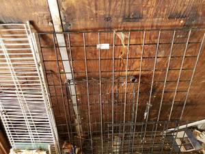 lot 121 image: Metal Shelves and wire fencing