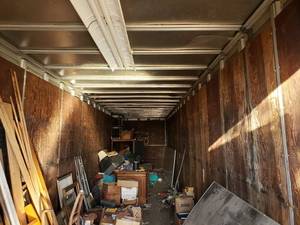 lot 126 image: 45 Foot Trailer Box and unclaimed contents, Payment will be due day after close, removal by January 15th 2021