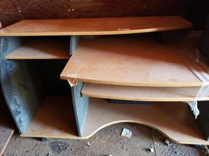 lot 136 image: Office Desk with Keyboard Shelf 55x28x35