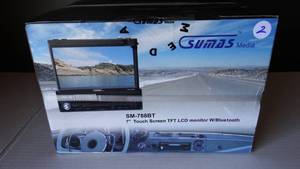 lot 2 image: Sumas Media SM-777BT InDash 7 Touch Screen Digital TFT LCD Monitor w Bluetooth - NIB $99.99