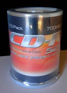 lot 5 image: GREAT QUALITY CR-R 52X PRINTABLE INKJET 700MB80 MINUTES (100) NEW