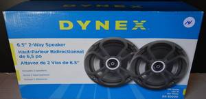 lot 14 image: New Dynex DX-S1000 6-12 2-Way Car Speakers