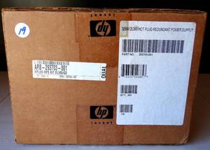 lot 19 image: HP 293703-001 325W ProLiant DL360 G3 Hot-plug Redundant Power Supply - NIB (EBAY $99.00)