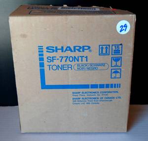 lot 29 image: Genuine Sharp SF-770NT1 Toner SF770NT1 (1) Sharp SF-7700 SF-7750 Copier -NIB