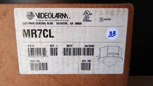 lot 33 image: NEW Videolarm MR7CL 7 Recessed Ceiling Mount Dome Housing with Clear Bubble - ONLINE COMPS $250
