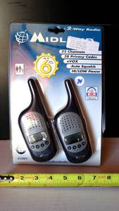 lot 34 image: Vintage Midland 2-Way Radio 22 Channel 6 mile range G-150C2 New Old School NOS