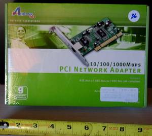 lot 36 image: AirLink 101 Gigabit 10  100  1000 Mbps PCI 32 Bit Network Adapter NEW SEALED