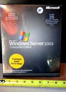 lot 38 image: VINTAGE Microsoft�Windows Server 2003 Enterprise Edition  NEW  Sealed - 25 Clients
