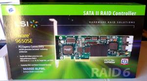 lot 42 image: New LSI 3ware 9650SE PCI-E X4 SATA II RAID Controller Card  - OPEN BOX