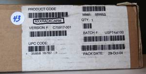lot 43 image: Cable Management Arm for Rail Kit - NIB