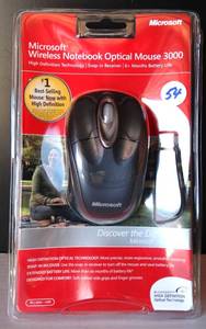 lot 54 image: Microsoft Wireless Notebook Optical Mouse 3000 PC  Mac - USB New ($30.00 RETAIL)
