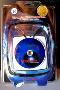 lot 63 image: OWLINK CRYSTAL LINK SERIES DLI FIBER OPTIC CABLE 25ft Clear High Definition NEW