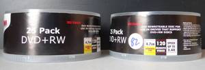 lot 82 image: VINTAGE COMPUSA DVDRW 25 PACK 4.7GB 120 MINUTES DISCS - NEW