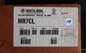lot 119 image: NEW Videolarm MR7CL 7 Recessed Ceiling Mount Dome Housing with Clear Bubble - ONLINE COMPS $250