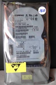 lot 120 image: Compaq  18.2 GB 10000 RPM Wide Ultra 3 SCSI Hard Drive - STILL SEALED IN STATIC BAG