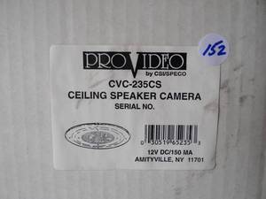 lot 152 image: NEW - Pro Video CVC-235CS BW In-ceiling Speaker Camera (SEE LOT 25 FOR SPECS & VALUE)