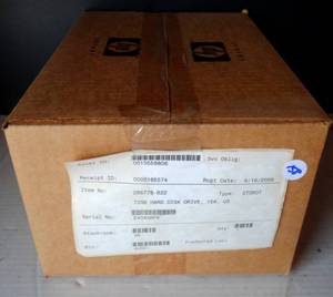 lot 158 image: NEW IN SEALED BOX - HP 286778-B22 72GB 15000 RPM Ultra320 SCSI 3.5 Hard Drive
