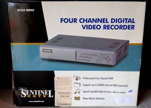 lot 197 image: NEW SENTINAL CCTV SC324 FOUR CHANNEL DIGITAL VIDEO RECORDER (SECURITY)