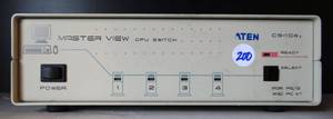 lot 200 image: ATEN CS-104 KVM Switch Master View CPU Switch, VGA & DIN Connectors