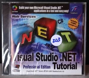lot 203 image: VISUAL SERVICES VISUAL STUDIO.NET TUTORIAL - NEW AND SEALED