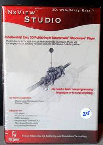 lot 215 image: VINTAGE NEW & SEALED - NXVIEW STUDIO 3D SOFTWARE FOR WINDOWS