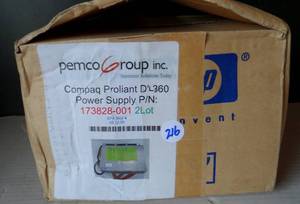 lot 216 image: NEW IN BOX - Compaq DL360 G1 190W Power Supply 173828-001