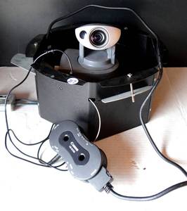 lot 217 image: RARE FIND - Canon VB-C50i Reverse Network Camera with 26x Optical Zoom and Server Solution - WITH ATTACHMENTS AND HOUSING
