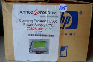 lot 225 image: NEW IN BOX - Compaq DL360 G1 190W Power Supply 173828-001