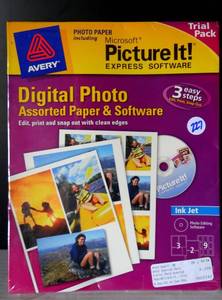 lot 227 image: Avery Microsoft Picture It Trial Pack  Photo Paper  NEW