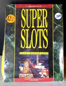 lot 244 image: VINTAGE NEW & SEALED APPLICATIONS PLUS SUPER SLOTS CASINO SIMILATION GAME