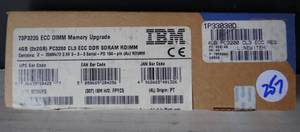 lot 257 image: NEW 73P3235 4GB(2x2GB) DDR PC3200 Memory IBM IntelliStation - VALUE $50.00