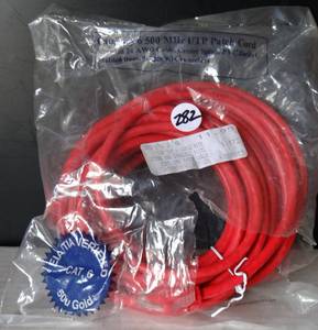 lot 282 image: NEW 50 FT GOLD CAT 6 500 Mhz UTP CABLE