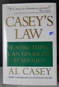 lot 287 image: Caseys Law If Something Can Go Right, It Should - HARDBACK