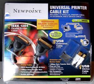 lot 292 image: NEWPOINT UNIVERSAL PRINTER CABLE KIT