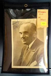 lot 14 image: DONT MISS - LEGENDARY AL JOLSON HAND SIGNED PUBLICITY 5 X 7 PHOTO - EST $599 -$999