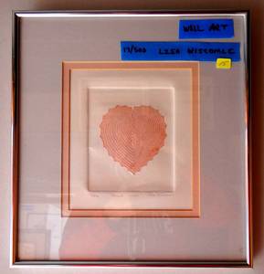 lot 15 image: LIMITED LOW NUMBER 17500 - HEART COCKLE HAND SIGNED BY ARTIST LISA WISCOMBE - MEASURES 12 12 X 12 12